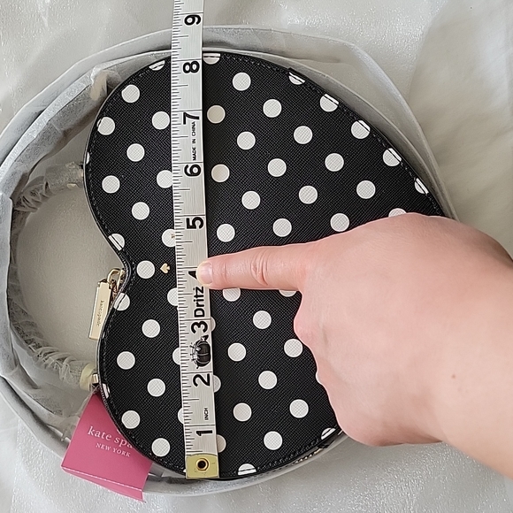 Kate Spade Love Shack Heart Crossbody- Black- New! - Picture 7 of 10
